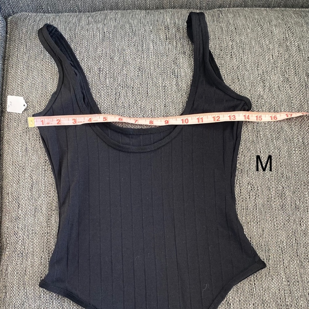 Black bodysuit ribbed small medium large NWT - Picture 11 of 16